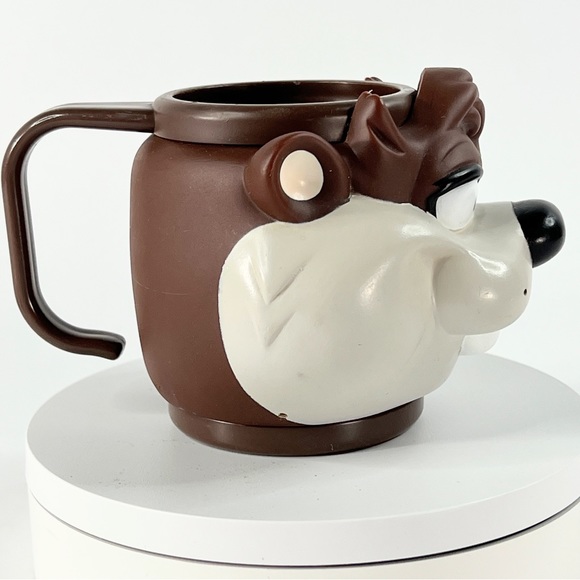 TAZ Tasmanian Devil 1995 3D Warner Bros Looney Tunes Applause Retro Cup Mug - Picture 12 of 14